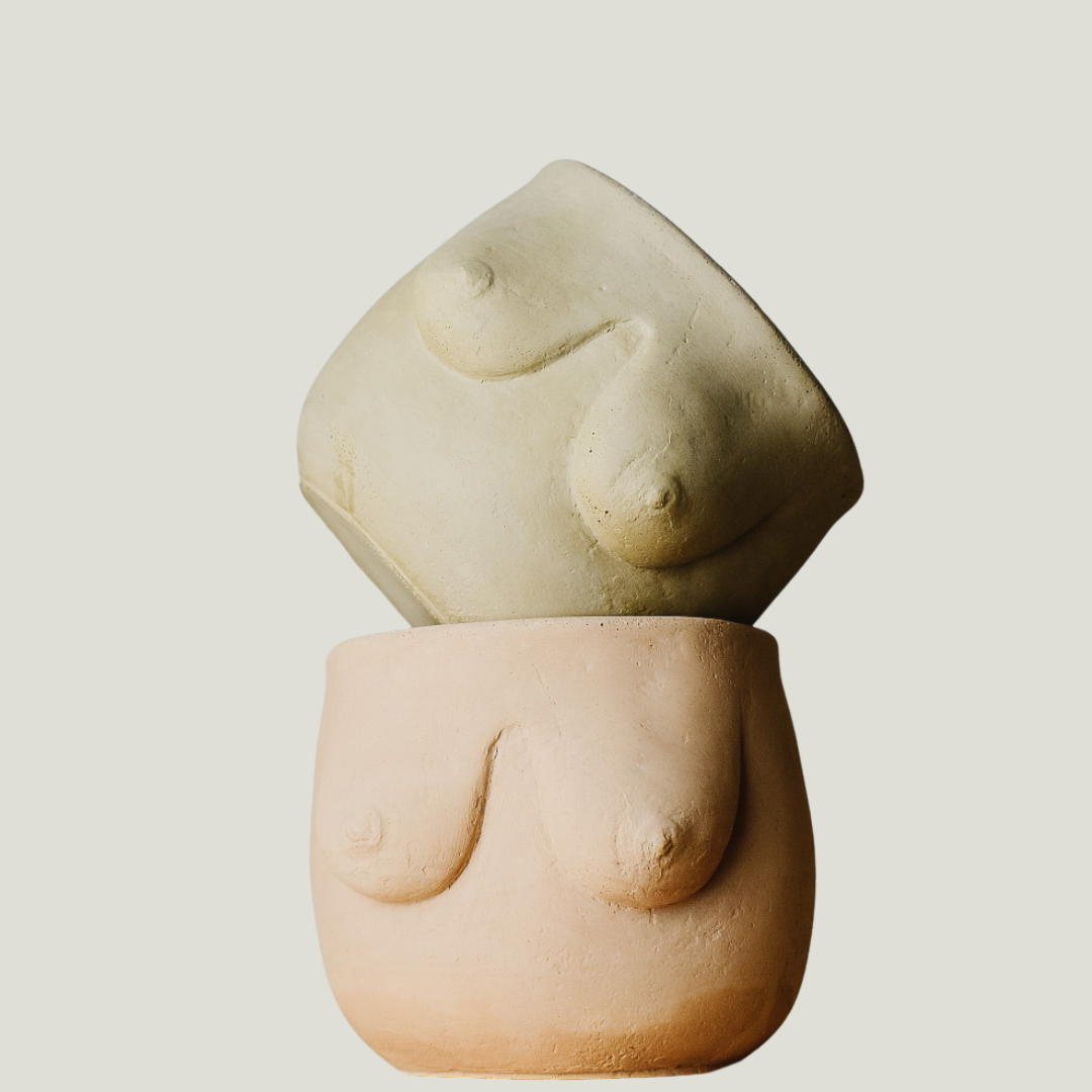 plant pot with boobs Boob planter pot – My Terracotta Home