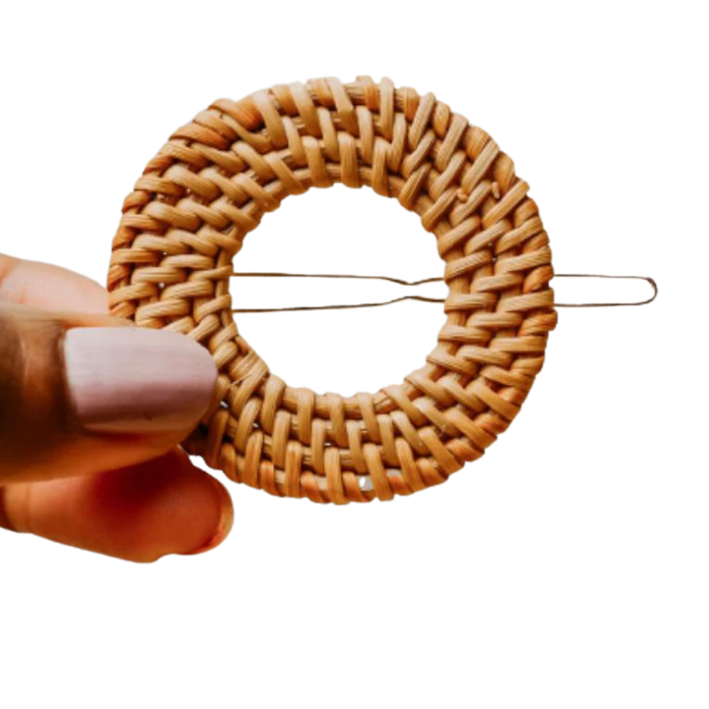 Nala Rattan Hair Clip