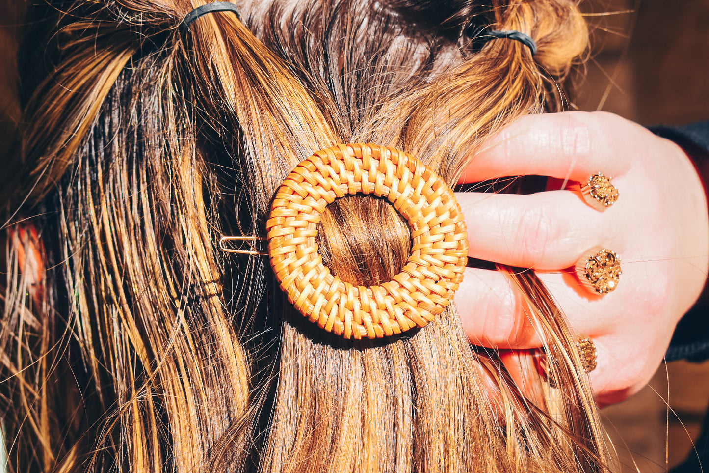 Nala Rattan Hair Clip